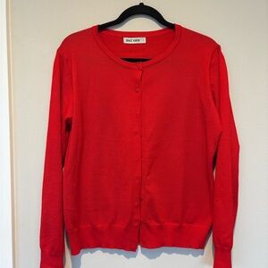 Grace Karin Women's Vibrant Red Cardigan